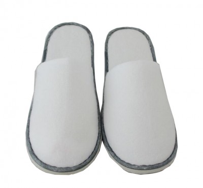 SKBD019 make Hotel Slipper style order disposable slipper style custom pure color Hotel Slipper Style Hotel Slipper franchise front view